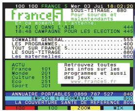 CGV PREMIO SAT HD-W2 - Afficher le têletexte - 1
