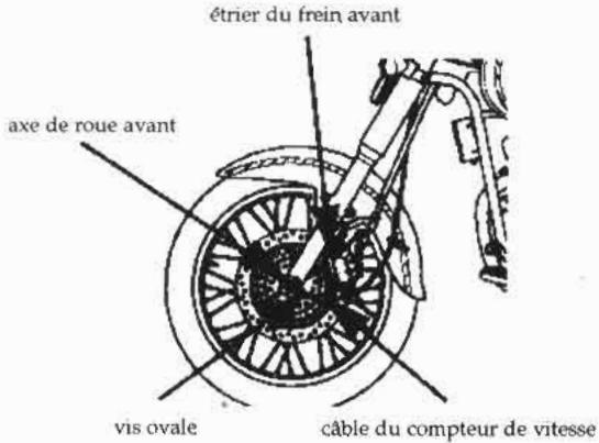 DAELIM DAYSTAR VL125L - "DEMONTAGE DE LA ROUE AVANT" - 1