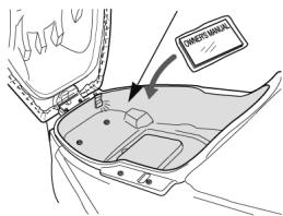 DAELIM 125 S2 - COFFRE CENTRAL - 1