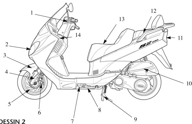 DAELIM 125 S2 - DESSIN 1 - 1