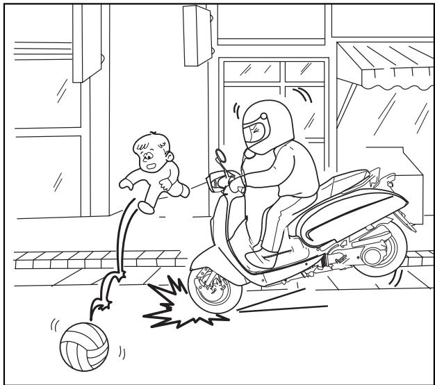 DAELIM BESBI 125 - LIMITE DU FREINAGE (INERTIE) - 1