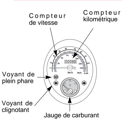 DAELIM BESBI 125 - COMPTEUR - 1