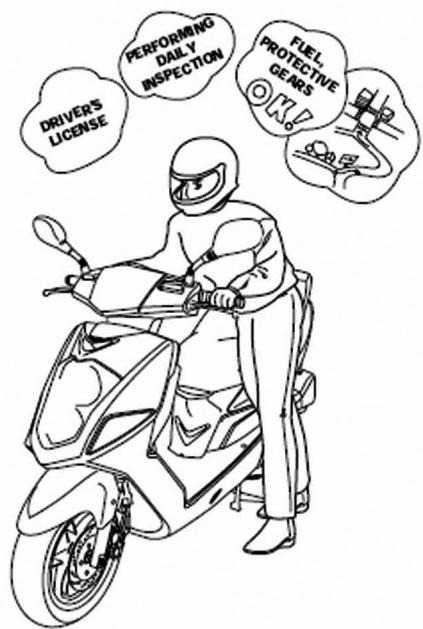 DAELIM S1 125 - PREPARATION AVANT DE CONDUIRE - 1