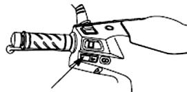 DAELIM S1 125 - BOUTON DU KLAXON - 1