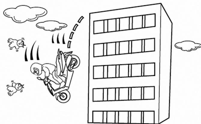 DAELIM S1 125 - IMPACT LORS D'UNE COLLISION - 1