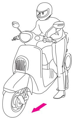 DAELIM SC125 - APRÈS AVOIR DÉMARREDÉ LE MOTEUR - 1