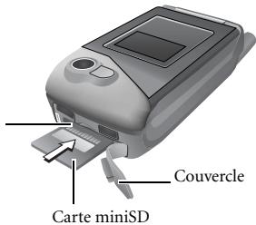 BENQ S700 - Insertion de la carte miniSD - 1