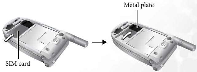 BENQ S660C - Inserting a SIM Card - 3