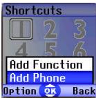 BENQ S660C - Setting Phone Number Shortcuts - 1