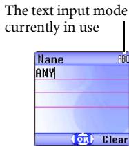 BENQ S660C - Changing the Text Input Mode - 1