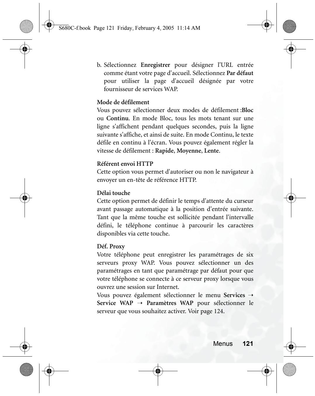 BENQ S680C - Page d'accueil - 1