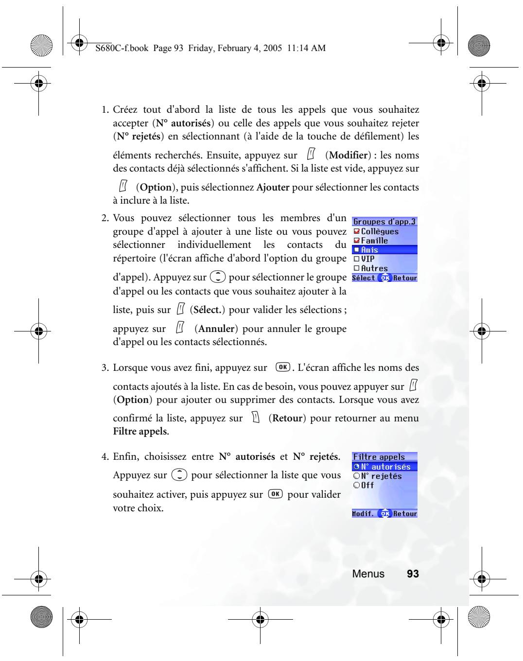 BENQ S680C - Filtre appeals - 7