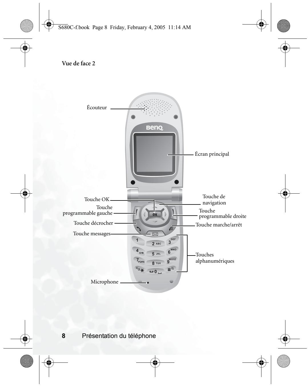 BENQ S680C - Mise sous tension du téléphone - 17