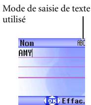 BENQ S680C - Changement du mode de saisie de texte - 1
