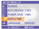 BENQ C1000 - Régler la Date et l'Heure - 1