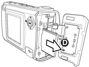 BENQ E41 - Inséorer une Carte Mémoire SD - 4