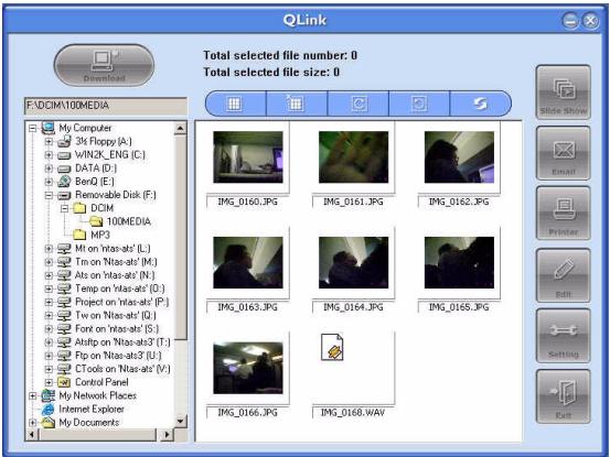 BENQ E41 - Utiliser le logiciel QLink - 1