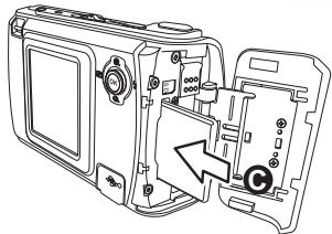 BENQ E41 - Inséorer une Carte Mémoire SD - 3