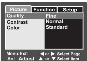 BENQ E43 - Menu Image - 2