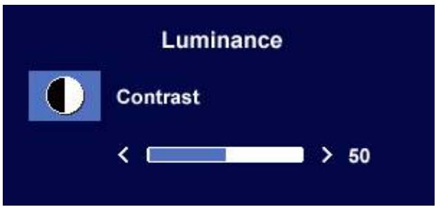 BENQ FP51G - Sous-menu Luminescence - 3