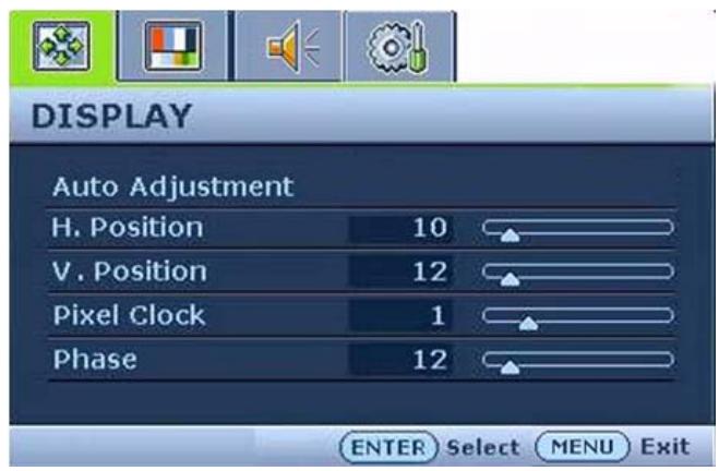 BENQ FP73E - Mode du menu principal - 3