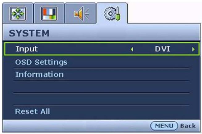 BENQ FP73E - Menu AUDIO (SON) - 2