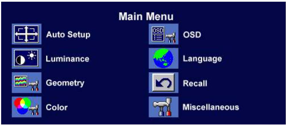 BENQ T905+ - Mode Menu Principal - 1
