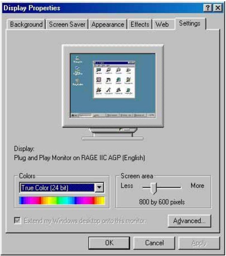 BENQ 58C - Choix du taux de rafraîchissement correct - 2