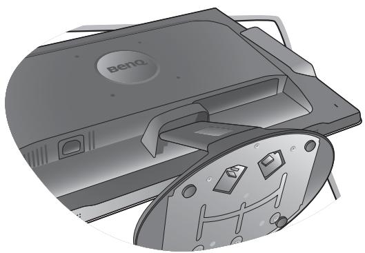 BENQ E2220HDP - Fixez la base du monitreur. - 3
