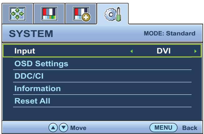 BENQ E2220HDP - Menu AFFICH. - 4