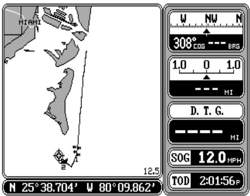 LOWRANCE GLOBALMAP 2000 - Déplacement vers un repère de balisage - 2