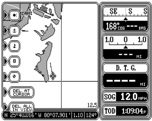 LOWRANCE GLOBALMAP 2000 - Utilisation du marqueur d'événements et du curseur - 1