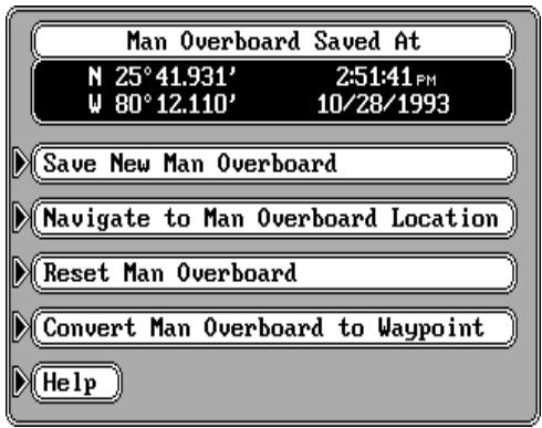 LOWRANCE GLOBALMAP 2000 - Renseignements sur un homme à la mer - 1