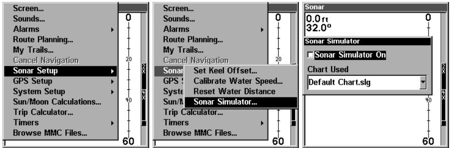 LOWRANCE GLOBALMAP 2400 - Simulateur du sonar - 1