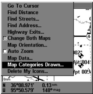 LOWRANCE GLOBALMAP 2400 - Catégories de cartes dessinées - 1