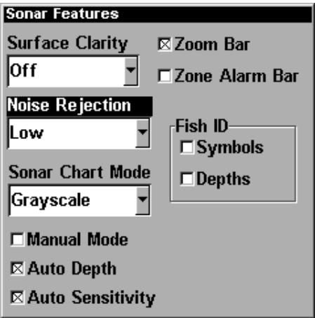 LOWRANCE GLOBALMAP 2400 - Section 4: fonctionnement du sonar (LMS-240 seulement) - 1