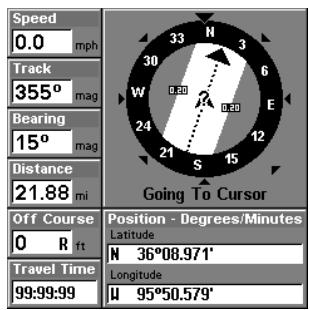 LOWRANCE GLOBALMAP 2400 - Navigation vers la position du curseur - 4