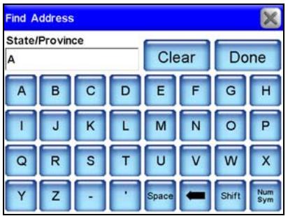 LOWRANCE IWAY 600 - Fonction auto complete - 1