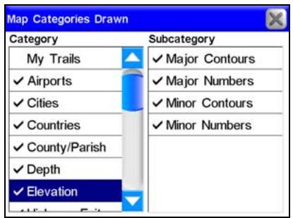 LOWRANCE IWAY 600 - Courbes de niveau - 4