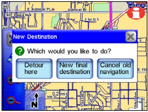 LOWRANCE IWAY 600 - Choisir de nouvelles destinations en cours de navigation - 1