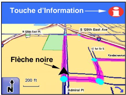 LOWRANCE IWAY 600 - Mode cartographique et commandes à l'écran - 1