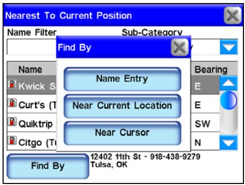 LOWRANCE IWAY 600 - Fonction auto complete - 10