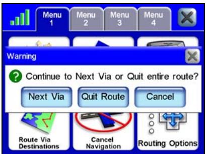 LOWRANCE IWAY 600 - Annuler la navigation - 3