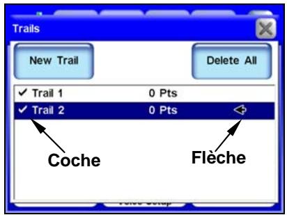 LOWRANCE IWAY 600 - Mes tracés - 2