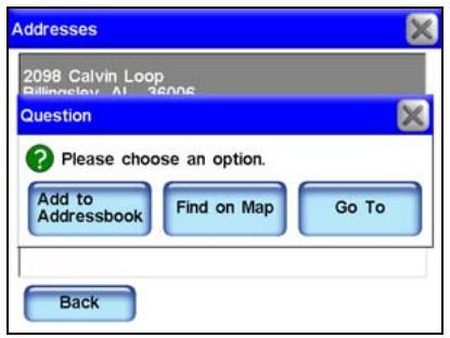 LOWRANCE IWAY 600 - Fonction auto complete - 8