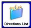 LOWRANCE IWAY 600 - Liste des directions - 1