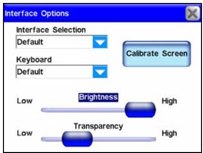 LOWRANCE IWAY 600 - Options de l'interface - 2
