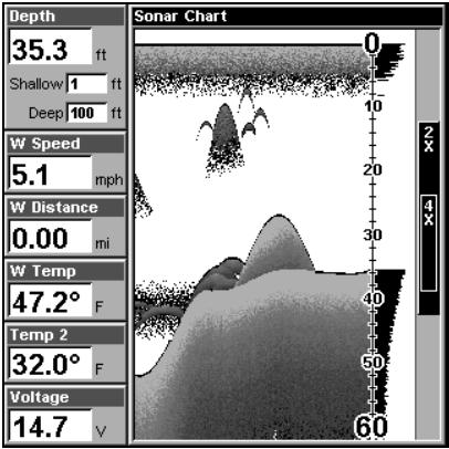 LOWRANCE LMS 337C DF - Écran du sondeur - 4