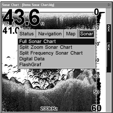 LOWRANCE LMS 337C DF - Modes d'affichage - 1