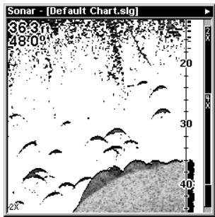 LOWRANCE LMS 337C DF - Zoom & barre de zoom - 2